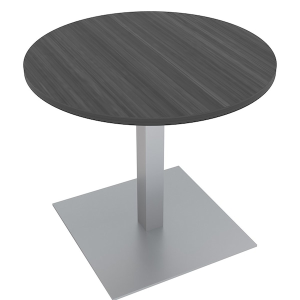 34 in W, 34 in L, 29 in H, Engineered Wood Top, Grey